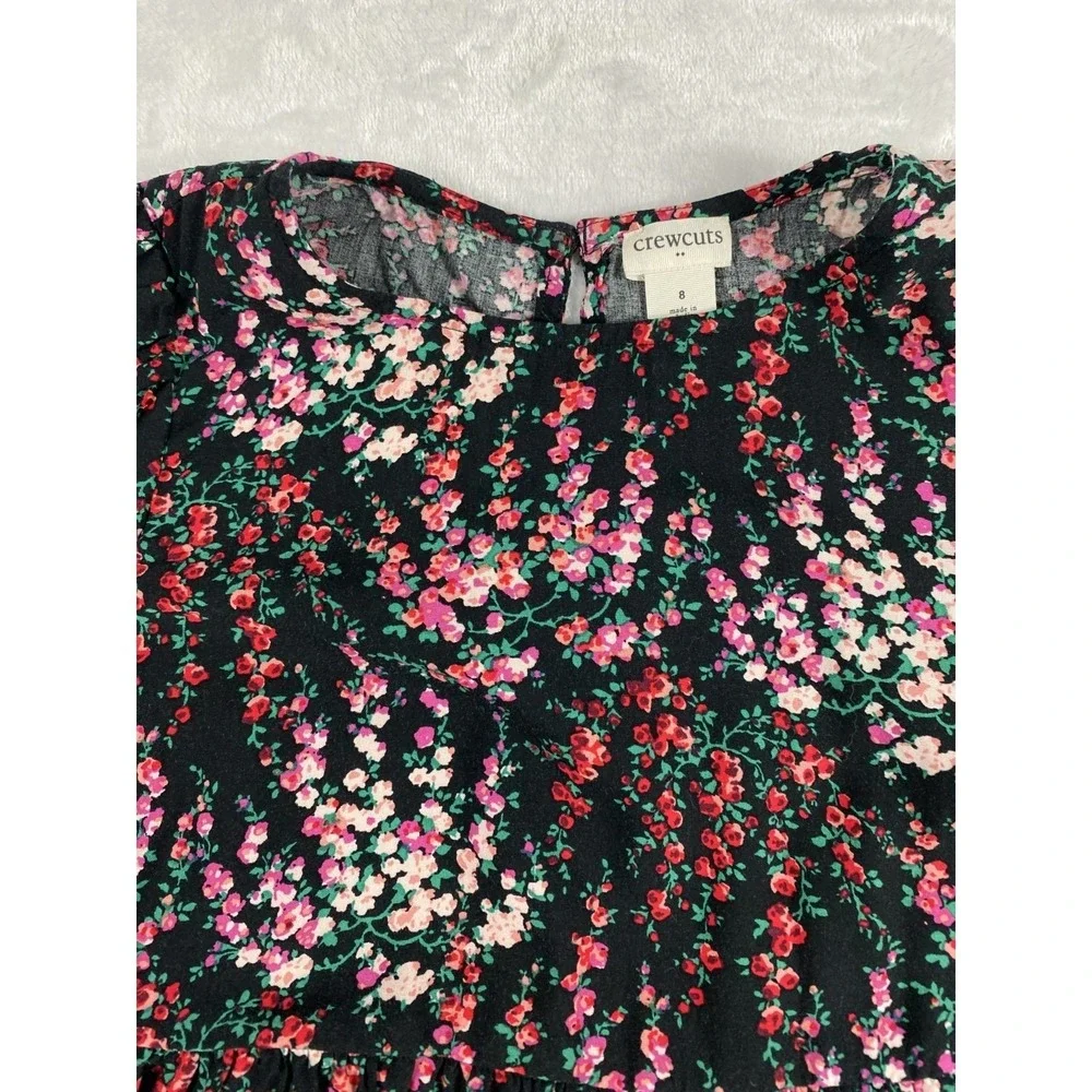 Crewcuts Dress Little Girl Sz 8 Floral Spring Summer Lightweight‎